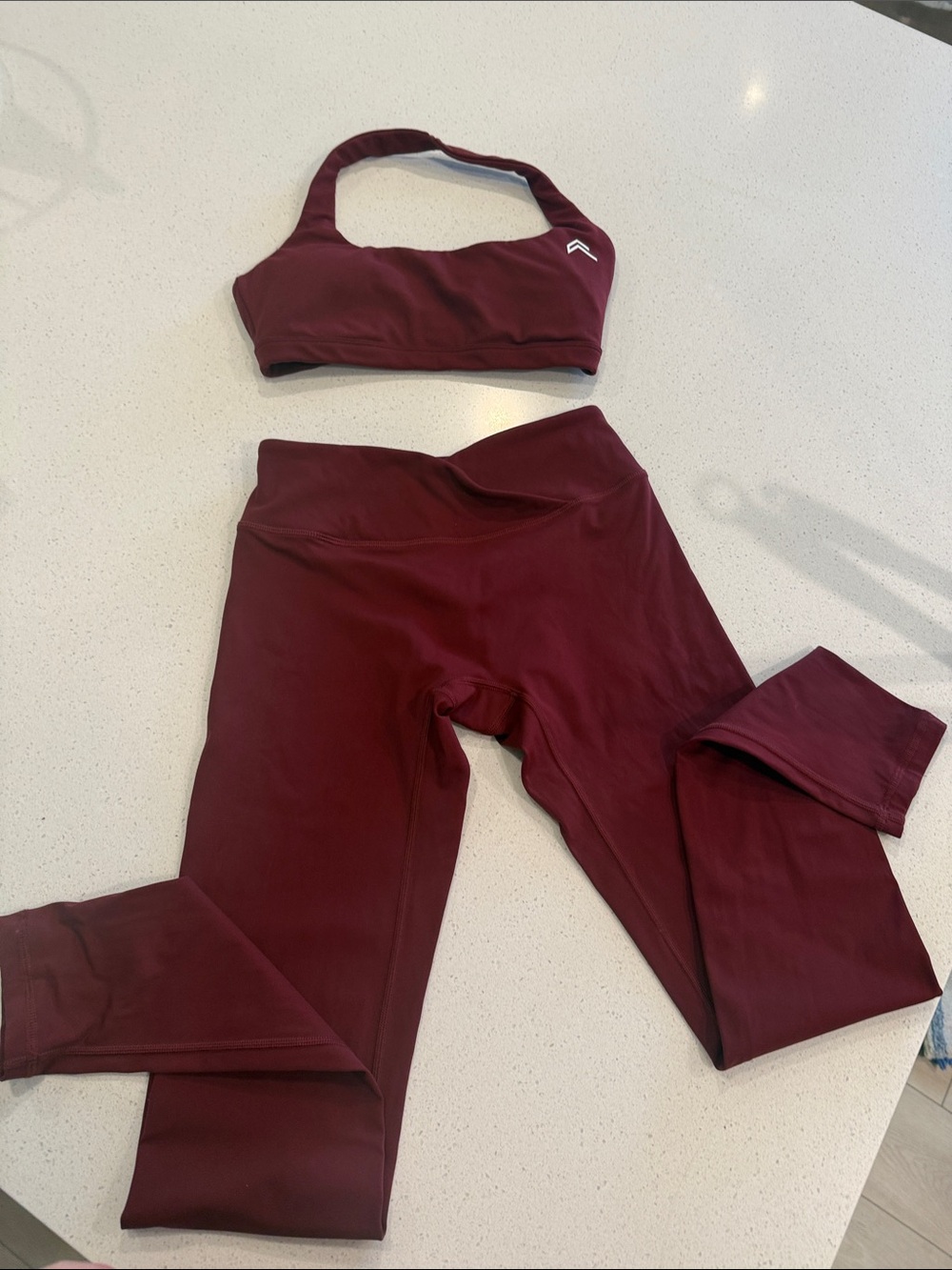 Oner Active rosewood halter and leggings